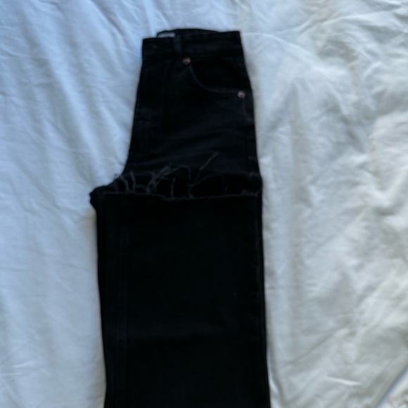 Zara Ultra High Waist Wide Leg Jean - Picture 4 of 5